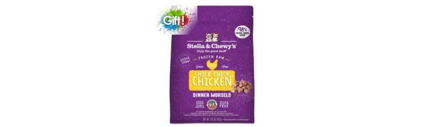 買 Stella & Chewy's 急凍貓糧滿 $199送1包急凍雞肉粒 1.25 磅