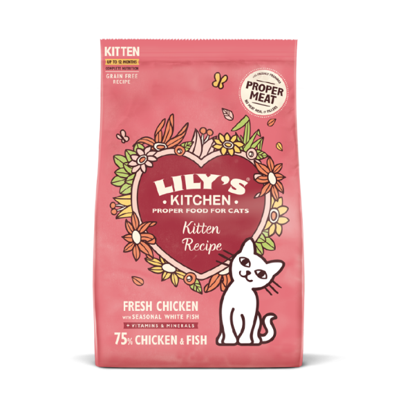 Lily's Kitchen [CDMM83] 無穀物鮮雞 幼貓專用餐 貓乾糧 800g