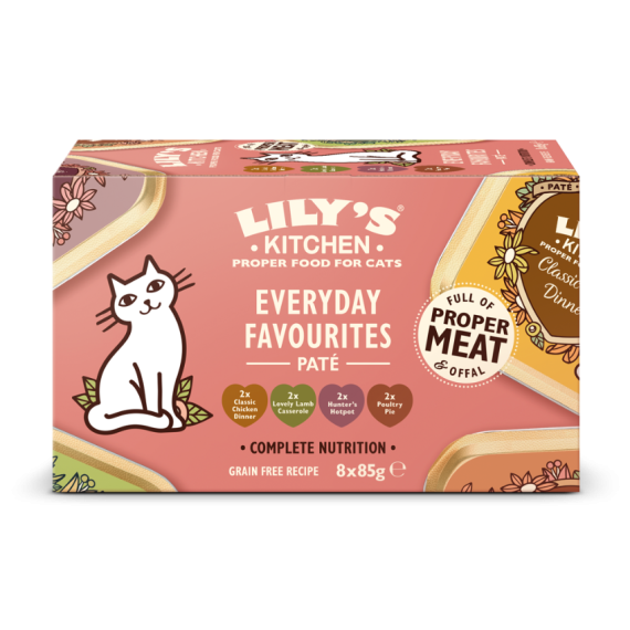 Lily's Kitchen[CCMP01] 最愛惹味盒(Everyday Favourites Multipack) 貓主食罐 (4款口味 各2罐)