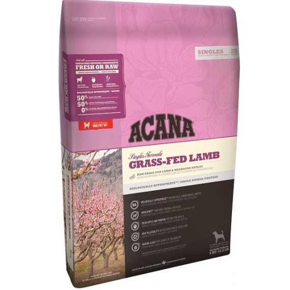 ACANA Singles Grass-Fed Lamb 傳承 單一蛋白 草飼羊 犬糧 06kg [ADLA6K]