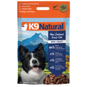 K9 Naturals [K9-B36K]- 冷凍脫水狗乾糧 - 牛肉盛宴脫水鮮肉糧 3.6KG