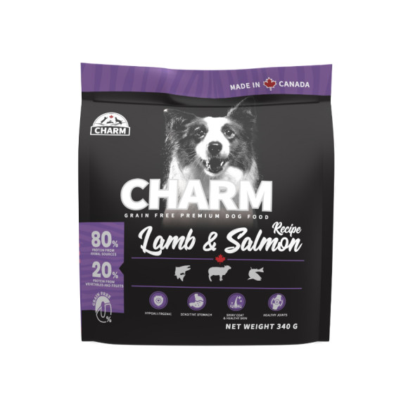 Charm 野性魅力 無穀羊肉鮭魚犬配方 340g [CDL-340]