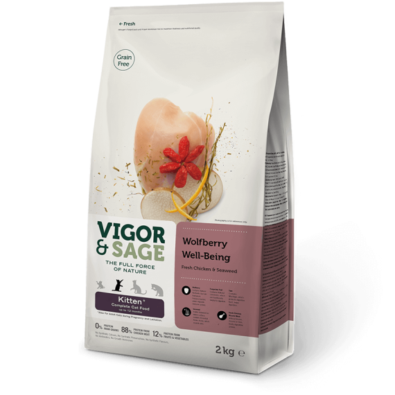 Vigor & Sage Wolfberry Well-Being Kitten 枸杞幼貓 2kg