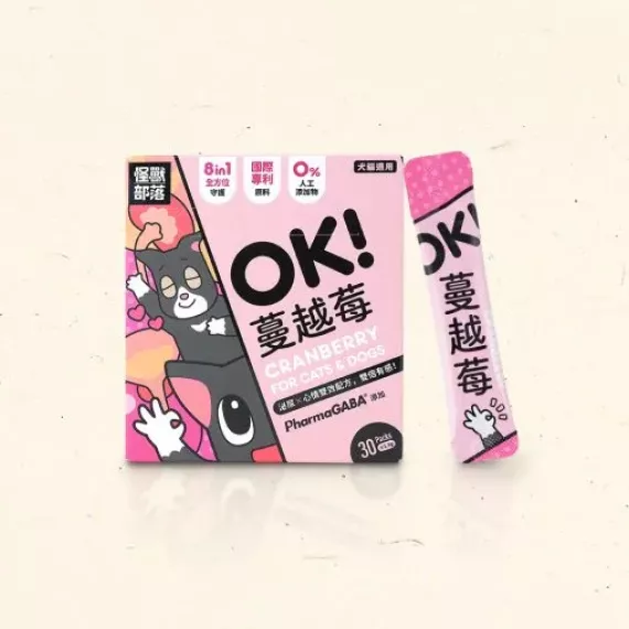 怪獸部落 - OK！蔓越莓｜1.5g x 30包｜貓狗保健品