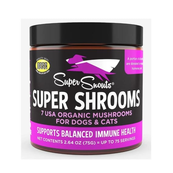 Super Snouts [DG332]  Super Shrooms 美國7種超級藥用有機菇菌 超級養生 貓狗食用 2.64oz (75g)