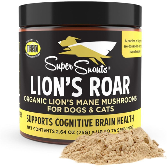 Super Snouts [DG342]  Lion's Roar  美國有機猴頭菇 活腦 貓狗食用 2.64oz (75g)