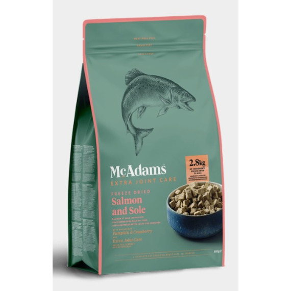 McAdams 鮭魚和鰈目魚凍乾貓糧 200g [S&SFDC400]