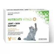 Nutreats Vitals 貓關節和皮膚可支撐 30 粒軟膠囊