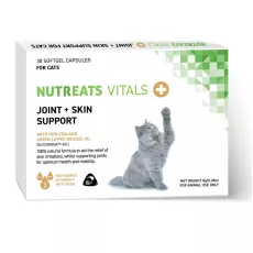 Nutreats Vitals 貓關節和皮膚可支撐 30 粒軟膠囊