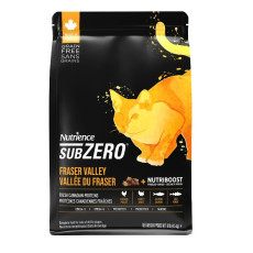 Nutrience SubZero 冷凍脫水鮮雞肉 無穀物雞+火雞+海魚 全貓配方 10LB [C2906] (黑底黃) 新磅數