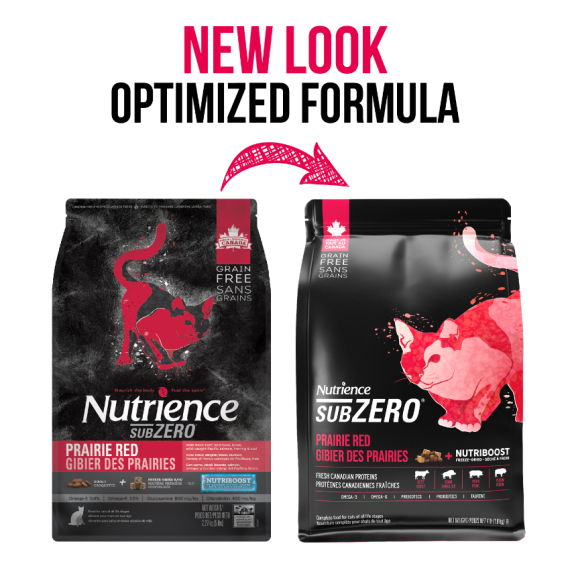 Nutrience SubZero 冷凍脫水鮮牛肝 無穀物紅肉+海魚 全貓配方 04LB [C2907C] (黑底紅) 新磅數