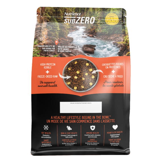 Nutrience SubZero 單一動物蛋白系列 無穀物 火雞, 南瓜 全貓乾糧 4lb [C2604] *新產品*  