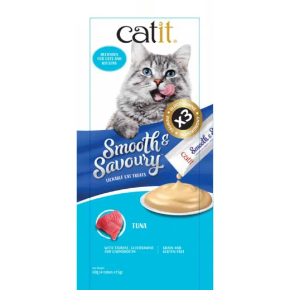 Catit [44403] Smooth & Savoury 吞拿魚 60g (15g x 4) |水色 