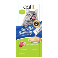 Catit [44405] Smooth & Savoury 吞拿魚+帶子 60g (15g x 4) | 綠色