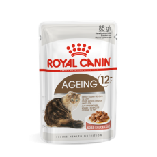 **清貨特價 (最佳食用日期:2025/01/31) **  Royal Canin 健康營養系列 - 老年貓12+營養主食濕糧（肉汁） *Ageing 12+ Cat (Gravy)* 85g [3171400]