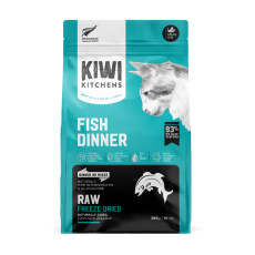 **清貨特價 (最佳食用日期:2025/01/31) ** Kiwi Kitchens - 凍乾全貓糧 – 深海鮮魚  110g (藍色)