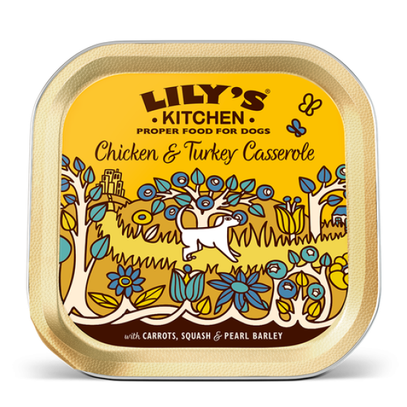 **清貨特價 (最佳食用日期:2025/01/31) ** Lily's Kitchen - 雞肉火雞鍋 (Chicken & Turkey Casserole) 狗罐頭150g