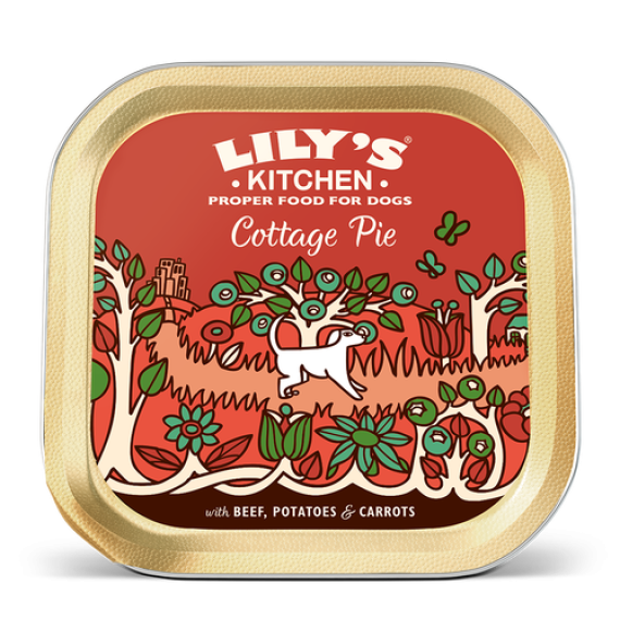 **清貨特價 (最佳食用日期:2024/12/31) ** Lily's Kitchen - 牛肉批 (Cottage Pie) 狗罐頭150g