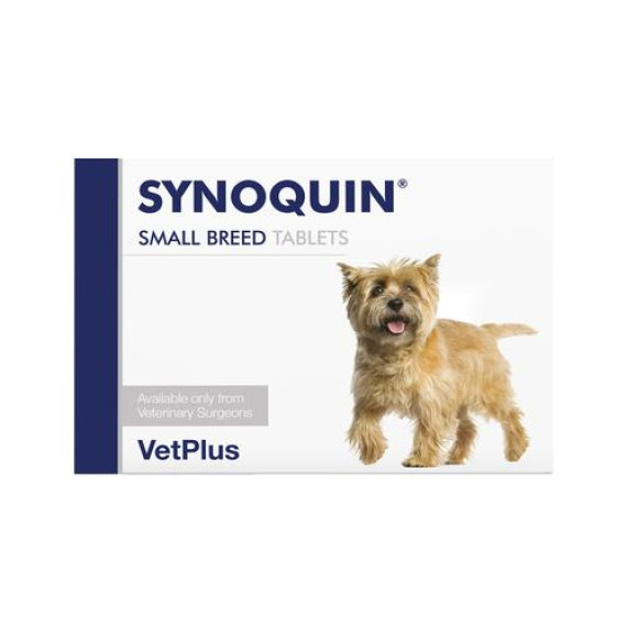 **清貨特價 (最佳食用日期:2024/11/30) **  VetPlus Synoquin® EFA 10公斤以下小型犬隻關節補充肉味粒裝(Tablets) (90粒)