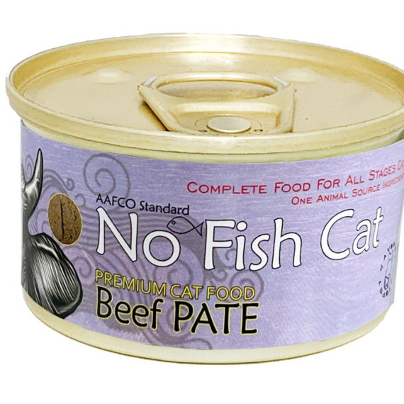 No Fish Cat 單一蛋白系列 Beef Pate 牛肉(肉醬) 主食罐 85g [NFC85BE]