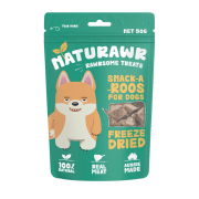 **清貨特價 (最佳食用日期:2025/01/09) ** Naturawr Rawrsome Treats 凍乾袋鼠肉狗小食 50克