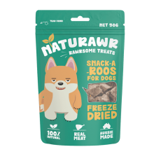 **清貨特價 (最佳食用日期:2025/01/09) ** Naturawr Rawrsome Treats 凍乾袋鼠肉狗小食 50克