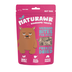 **清貨特價 (最佳食用日期:2025/01/09) **  Naturawr Rawrsome Treats 凍乾鹿肉狗小食 50克