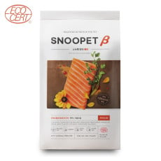 **清貨特價 (最佳食用日期:2024/11/21) **  SNOOPET β – 鮮三文魚、磷蝦油、蔬菜 天然有機乾狗糧 (淚痕及皮膚護理有機配方) 1kg (紅字) [SP0324/0136]