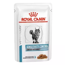 **清貨特價 (最佳食用日期:2024/12/10) ** Royal Canin - Sensitivity Control (SC29) 獸醫配方 過敏控制配方 雞+飯 貓濕包 85g 