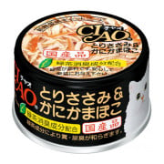 **清貨特價 (最佳食用日期:2025/01/12) **  CIAO C13 雞+蟹柳 貓罐頭 85g 