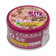 **清貨特價 (最佳食用日期:2024/11/09) ** CIAO 白​​雞柳和牛 C-33 85g 