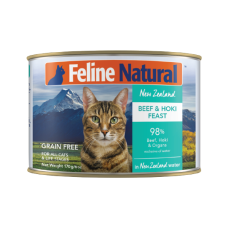 **清貨特價 (最佳食用日期:2024/12/20) **  F9 Feline Natural [K9-C-BH170] 貓罐頭170G - 牛肉及藍尖尾鱈魚 | 大罐 海綠