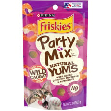 **清貨特價 (最佳食用日期:2024/12/31) ** Friskies 喜躍 Party Mix 天然貓小食野生蝦肉 Natural Yums Wild Shrimp 2.1oz [12494712]