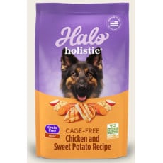 Halo -  Holistic 健康無穀物 雞肉甜薯配方 成犬糧 21lb [59121] 