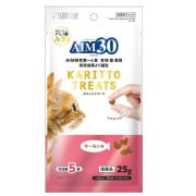 **購物滿500元贈品** SUNRISE AIM30 日本保健貓小食 KARITTO TREATS サーモン味 海鮮味 5G X 5 獨立包裝 (最佳食用期: 2024年月11月30日)