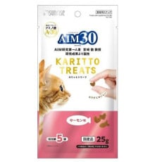 **購物滿500元贈品** SUNRISE AIM30 日本保健貓小食 KARITTO TREATS サーモン味 海鮮味 5G X 5 獨立包裝 (最佳食用期: 2024年月11月30日)