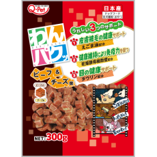 **清貨特價 (最佳食用日期:2025/02/17) ** 九州pet food WanPaku [KQ786] - 牛肉芝士方塊小粒 300g