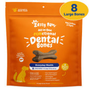 Zesty Paws - All-in-one Functional Dental Bones 多功能大型犬潔齒骨 - 8 支 [003345]