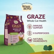 **清貨特價 (最佳使用日期:2025/01/05) **  Wishbone Graze 紐西蘭無殼物草飼牛羊配方全齡貓適用 4lbs [A158|WB72510]