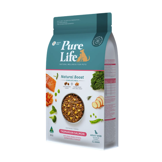 **清貨特價 (最佳食用日期:2024/12/20) ** Pure Life 純粹。生活 - 成犬用 塔斯馬尼亞三文魚 狗乾糧 1.8kg [PL-02159]