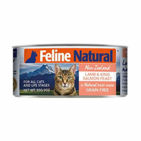 F9 Feline Natural [F9-C-LS85] 貓罐頭85G - 羊肉及三文魚 