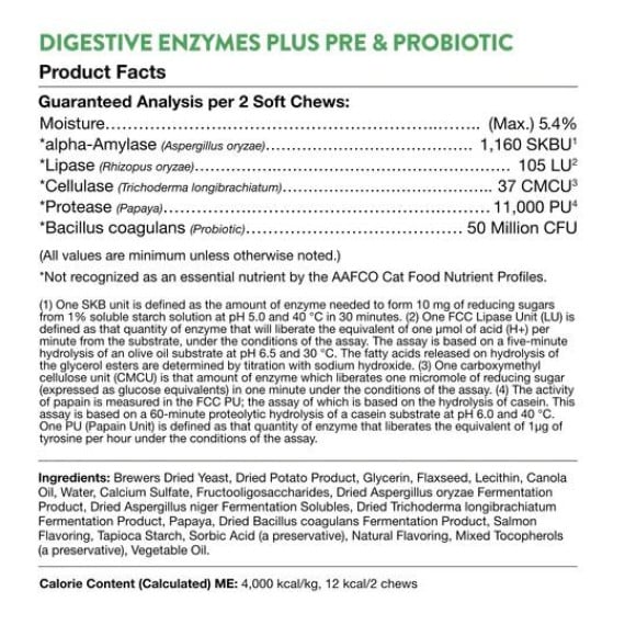 **清貨特價 (最佳食用日期:2025/01/31) ** NaturVet 貓消化酵素加益生菌 60 粒 