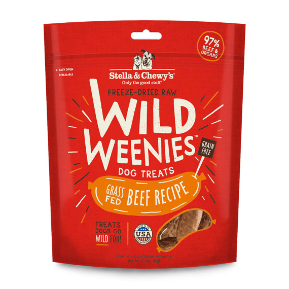 Stella & Chewy's [WW-BF-3.25]- Wild Weenies 凍乾香腸小食系列 草飼牛配方 3.25oz