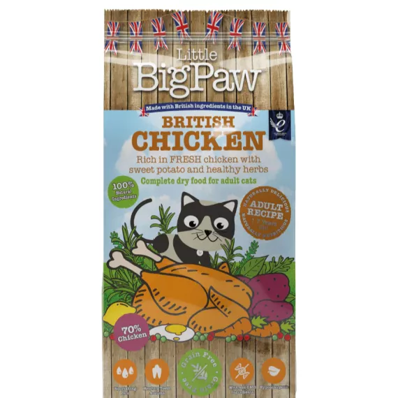 Little Big Paw - 無穀物英國高蛋白雞肉味 成貓乾糧 1.5kg [DC-CHK01]