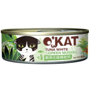 **清貨特價 (最佳食用日期:2025/04/07) **O'kat 美喵人生 [OK63] 無膠主食罐 鮪魚佐綠唇貽貝 80g