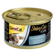 **我受傷了 (最佳食用日期:2026/07/04) ** GimCat ShinyCat Tunno con Gamberetti 吞拿魚蝦肉貓罐頭 70g GM413099