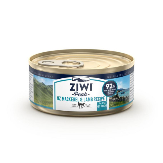 ZiwiPeak巔峰 CCML85 鮮肉貓罐頭 - 鯖魚+羊肉配方 85g (細罐) [新舊包裝隨機發貨]