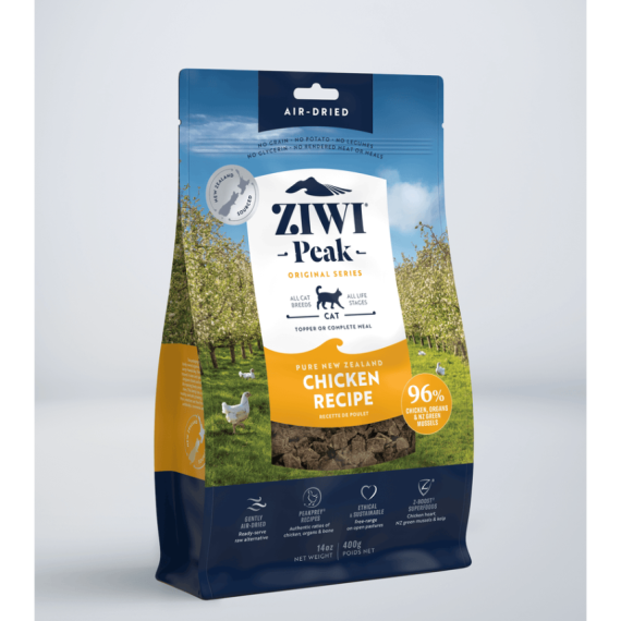 Ziwipeak 巔峰 無穀物貓糧 96% Chicken 脫水雞肉 400g [ACC]