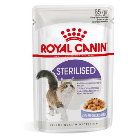 Royal Canin 健康營養系列 - 絕育成貓營養主食濕糧(啫喱) *Sterilised Adult Cat (Jelly)* 85g [3160900]