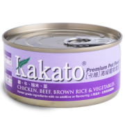 Kakato 703- 雞+牛+糙米+菜罐頭 (貓犬適用) 70G